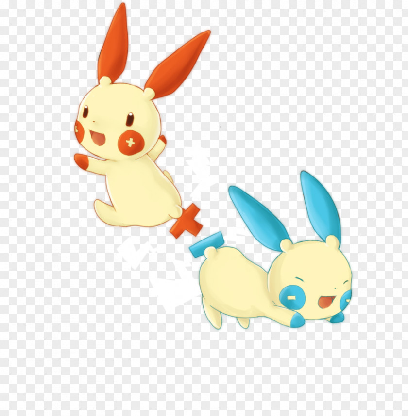 Rabbit Minun Plusle Pokémon Evolution PNG