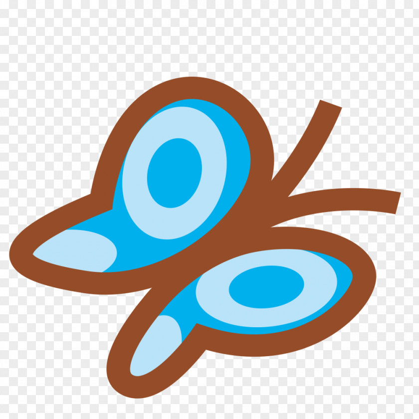 Butterfly Text Logo Clip Art PNG