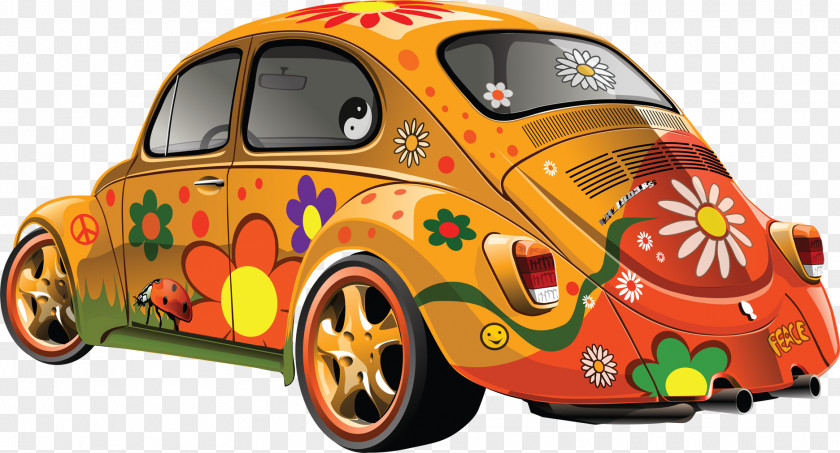 Car Volkswagen Beetle Aston Martin One-77 Hippie PNG