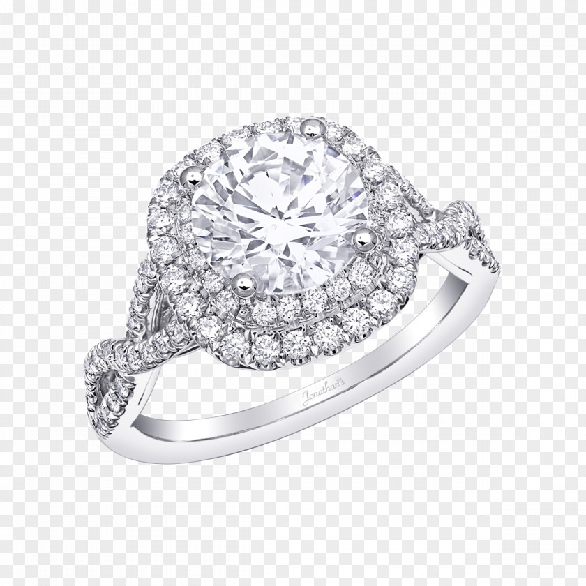 Halo Element Engagement Ring Jewellery Coast Diamond PNG