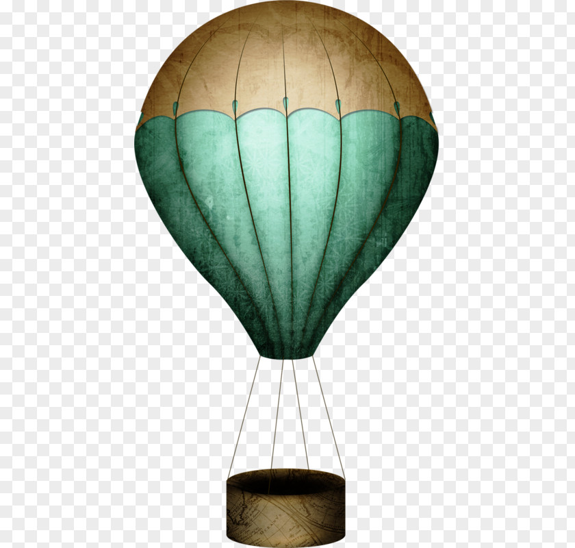 Painting Emerald Green Hot Air Balloon Ballooning PNG