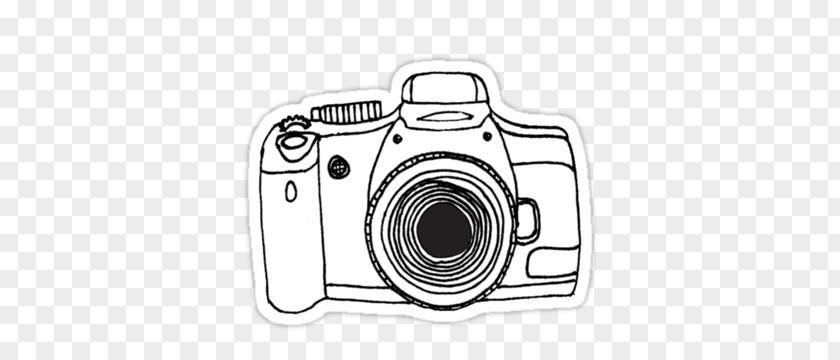 Camera Sticker Drawing Wall Decal PNG