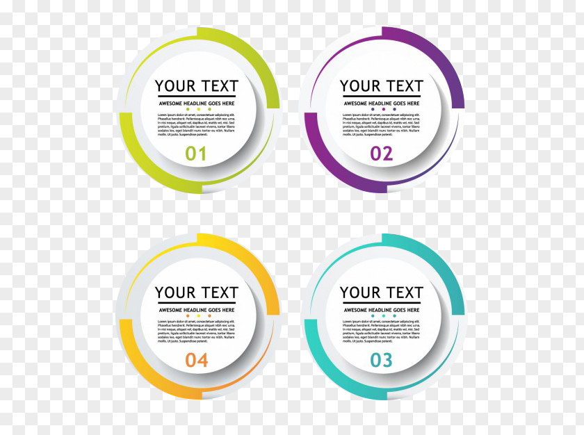 Circle Classification Chart Infographic Flyer PNG