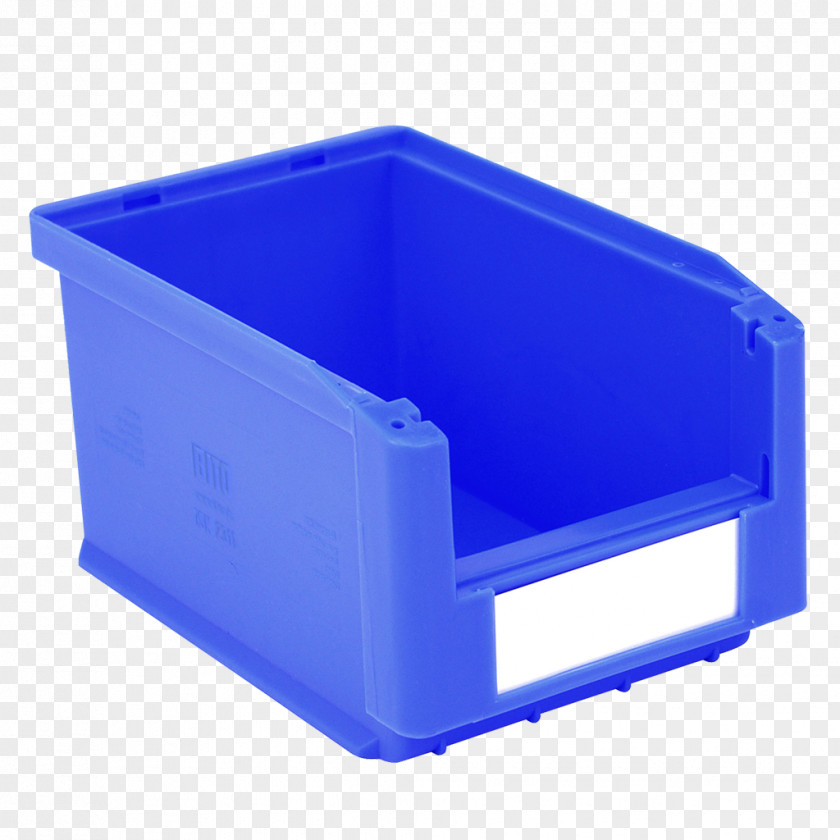 Container Plastic Label Blue PNG