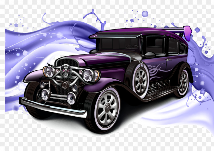 Classic Cars Vector Material Car Vintage PNG