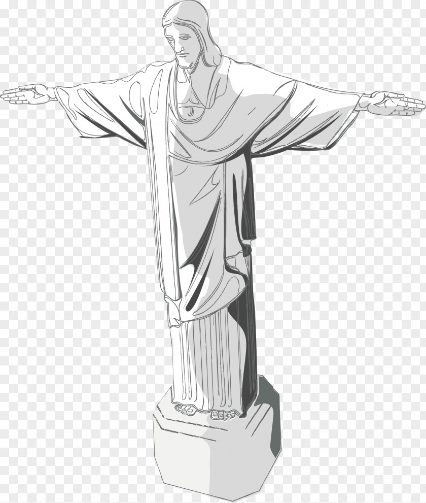 Free Goddess Vector Element Christ The Redeemer Statue PNG