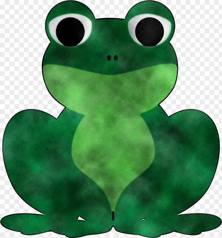 Green True Frog Symbol Tree PNG