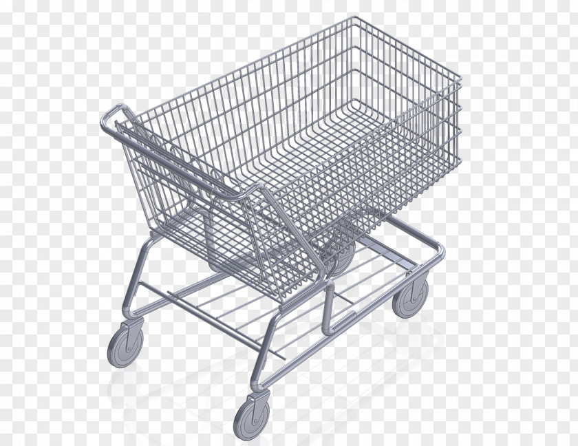 Shopping Cart Mesh Steel PNG