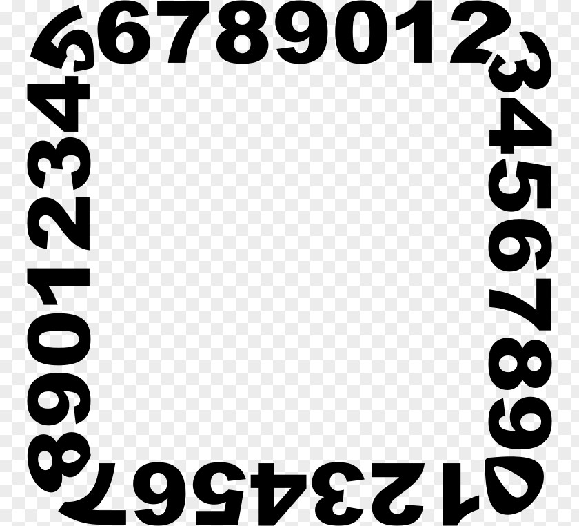 Frams Number Numerical Digit Numeral System Clip Art PNG