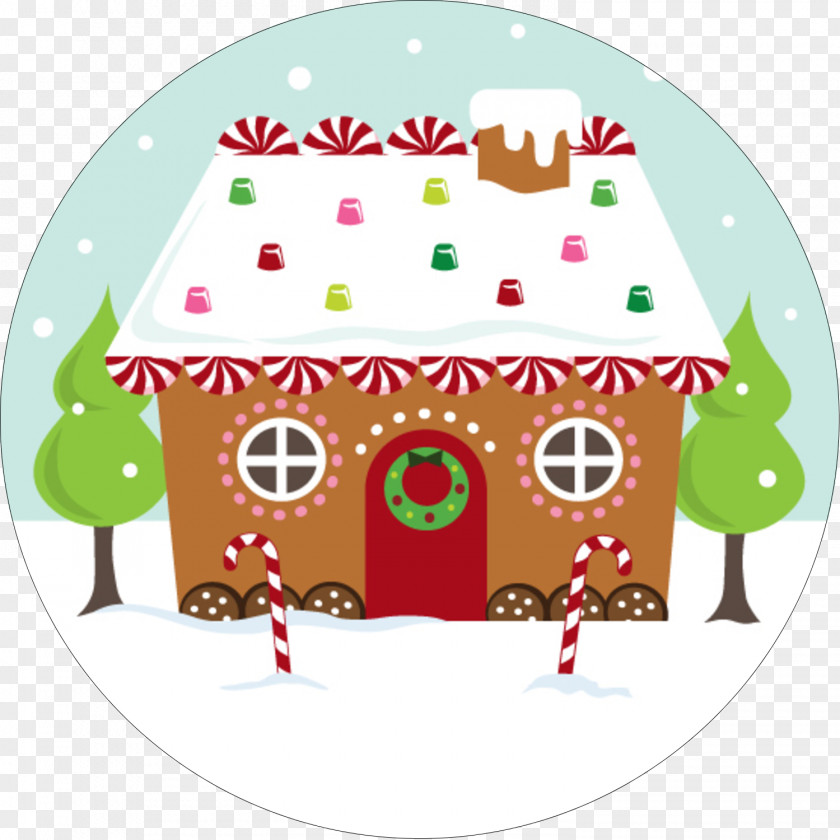 House Christmas Eve Gingerbread Man PNG