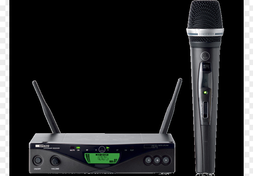Multichannel Audio Wireless Microphone AKG WMS 470 Acoustics D5 PNG