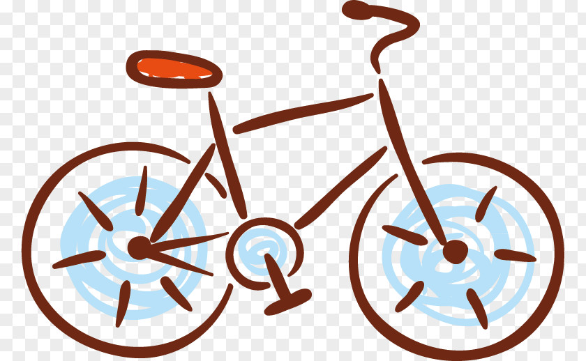 Cartoon Bicycle Clip Wheel PNG