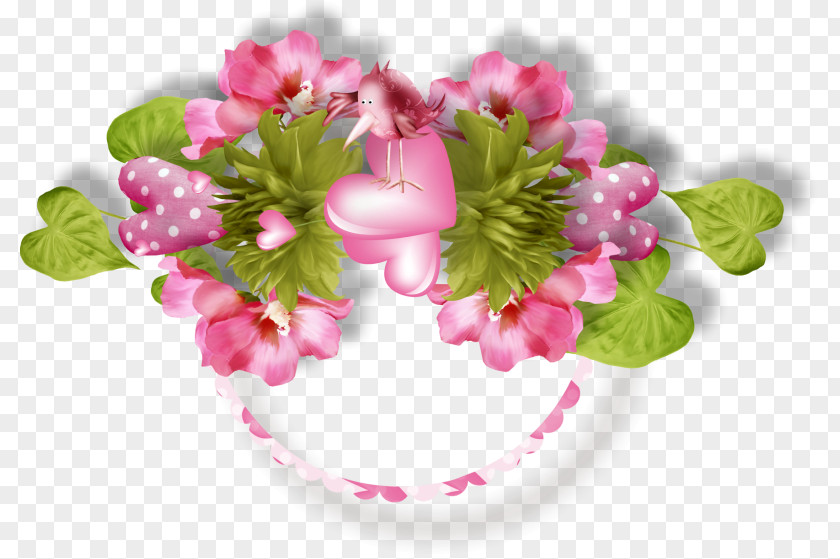Floral Design Page Layout PNG