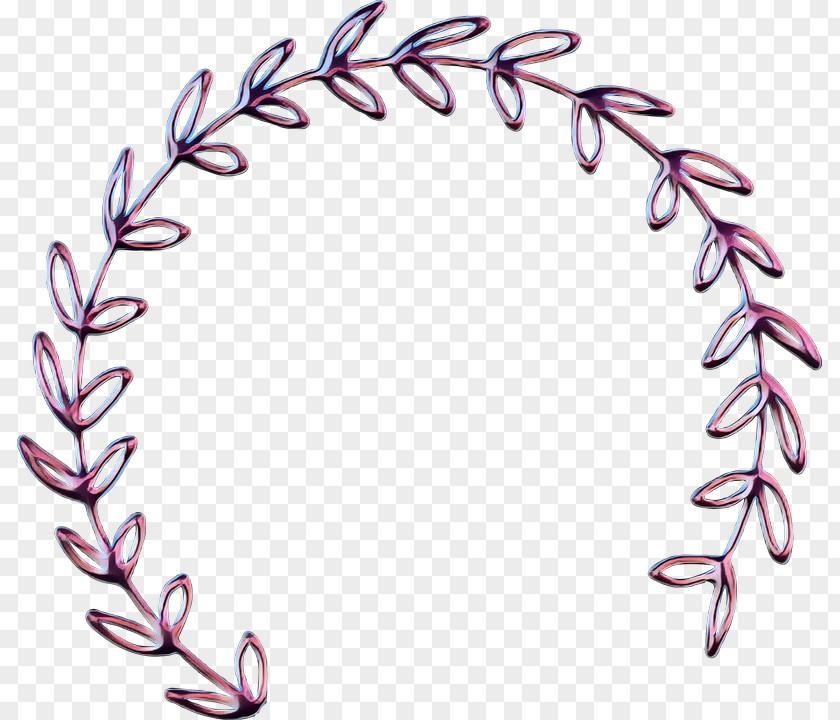 Flower Twig Watercolor Wreath PNG