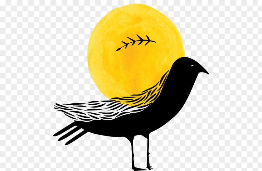 Yellow Silhouette Eagle Drawing PNG