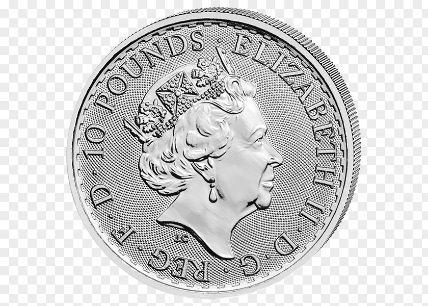 Coin Bullion Royal Mint Silver Britannia PNG