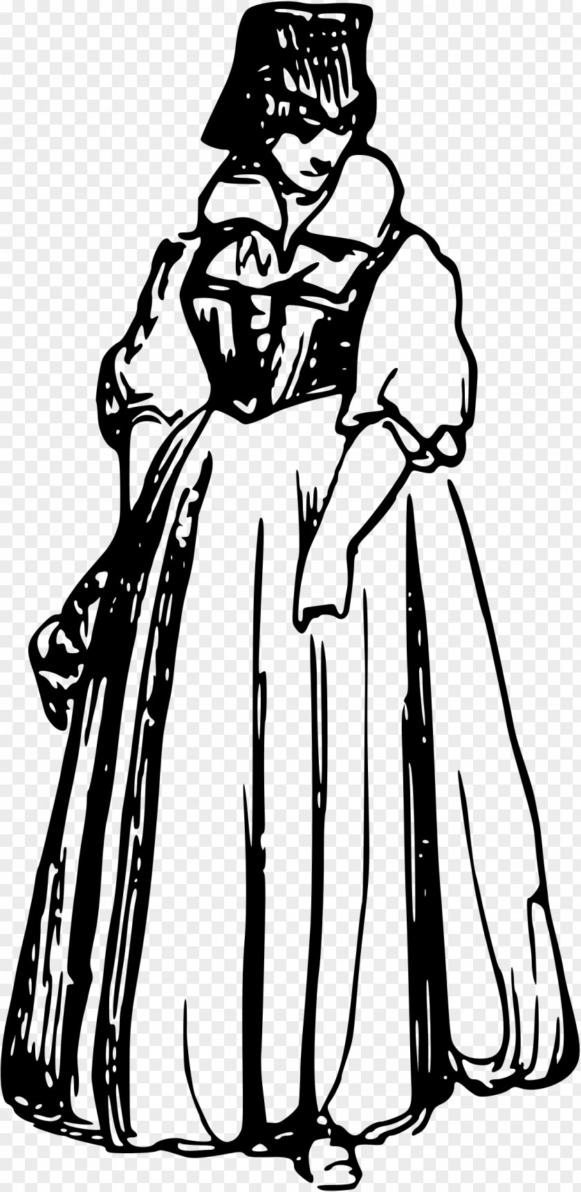 Dress Clip Art Costume 16th Century Clothing PNG