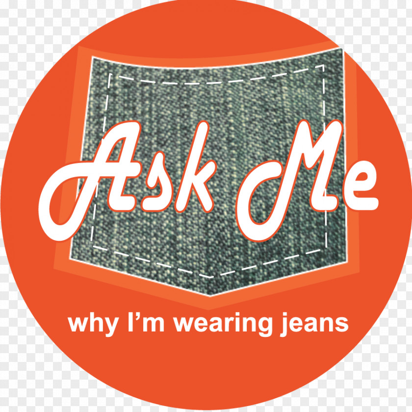Jeans Denim Day Label Sticker PNG
