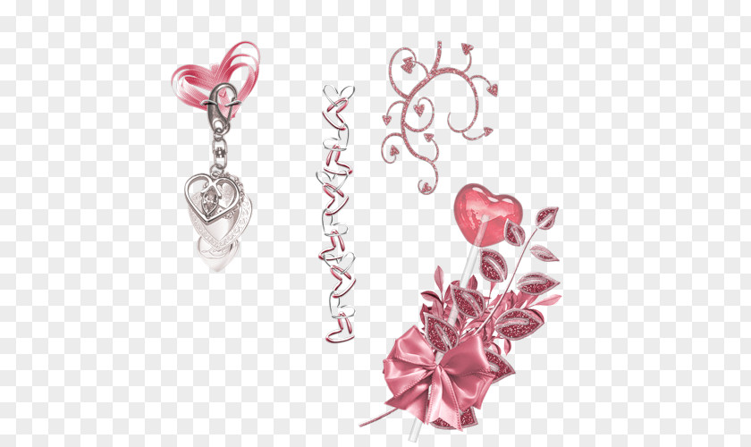 Jewellery Petal Body Cut Flowers Pink M PNG