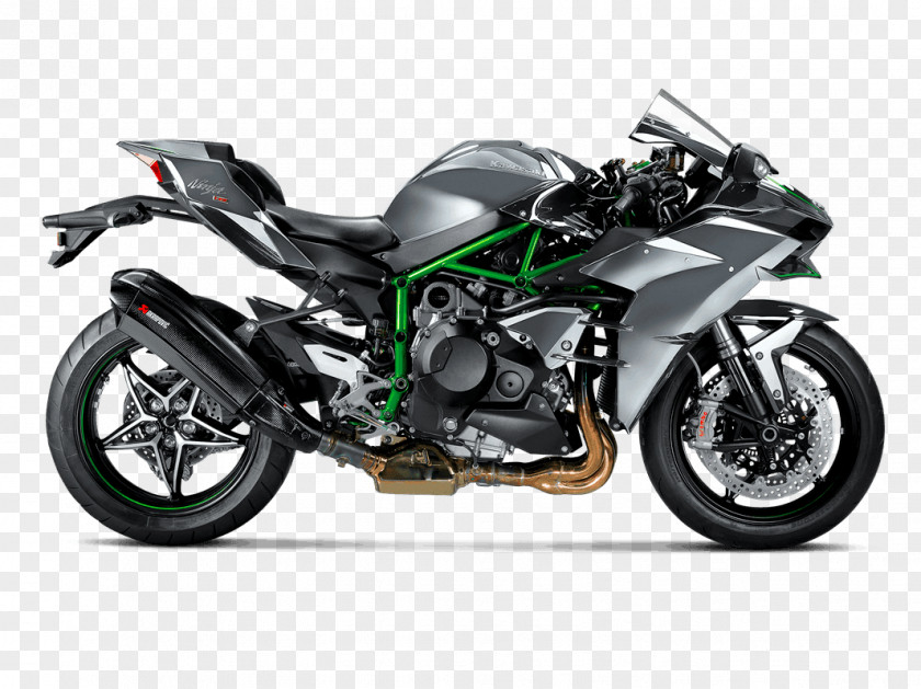 Motorcycle Kawasaki Ninja H2 Exhaust System EICMA Akrapovič PNG