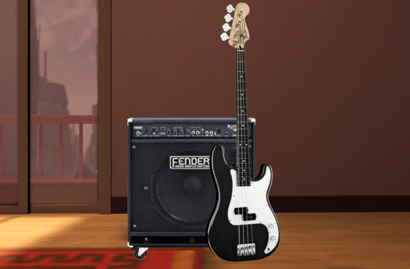 Bass Guitar Amplifier Musical Instruments String PNG