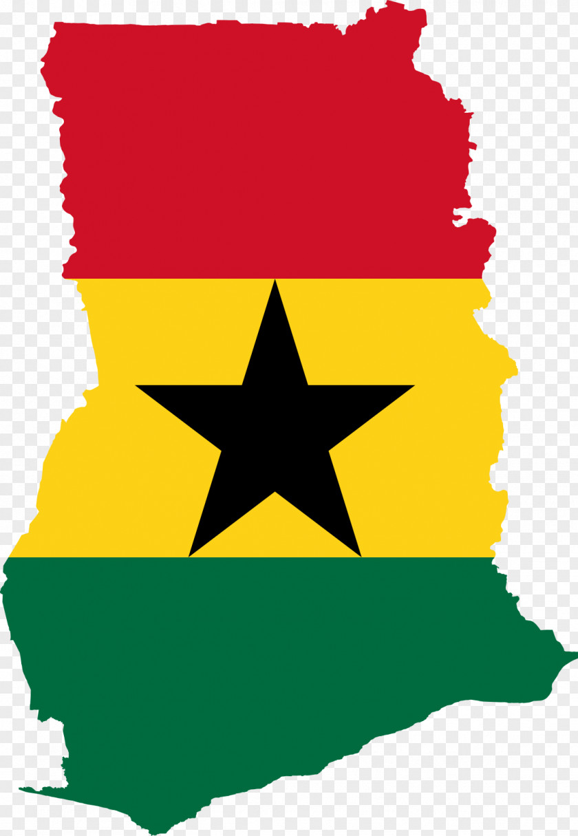 Ghana Flag Of Map Collection PNG