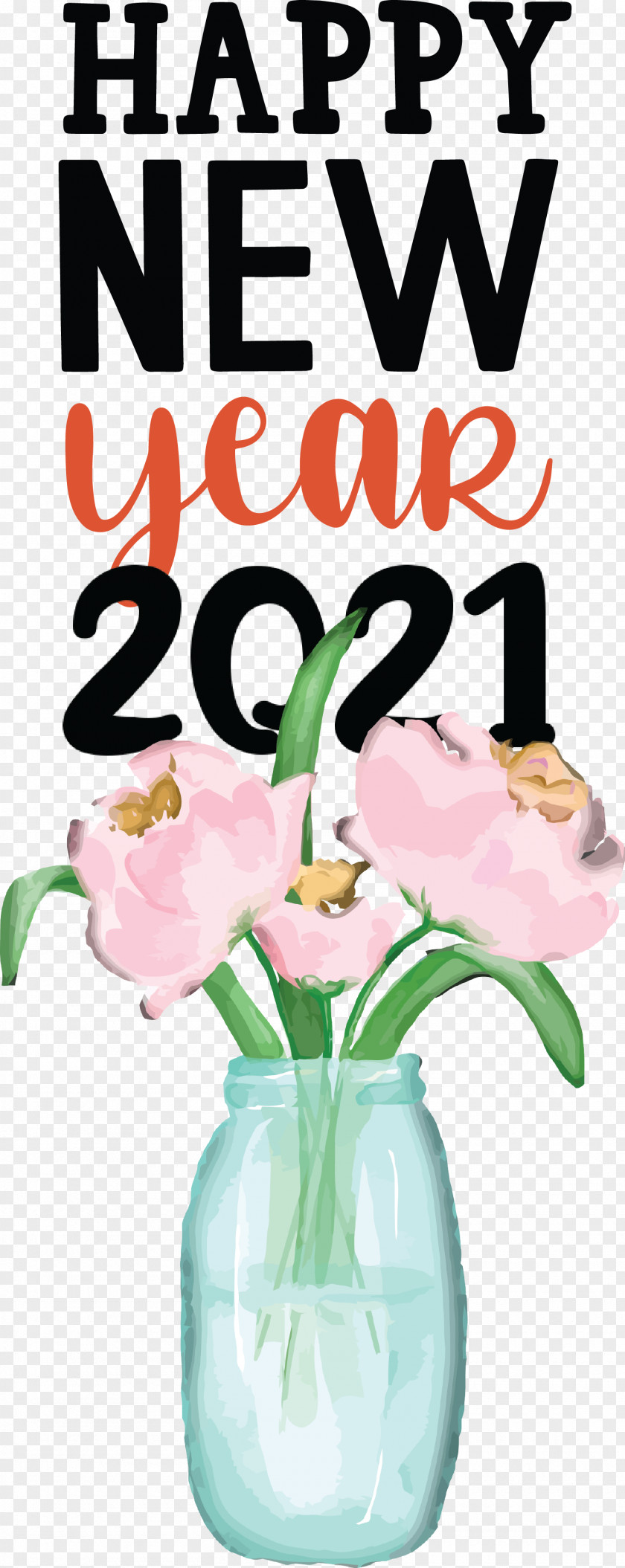 Happy New Year 2021 PNG