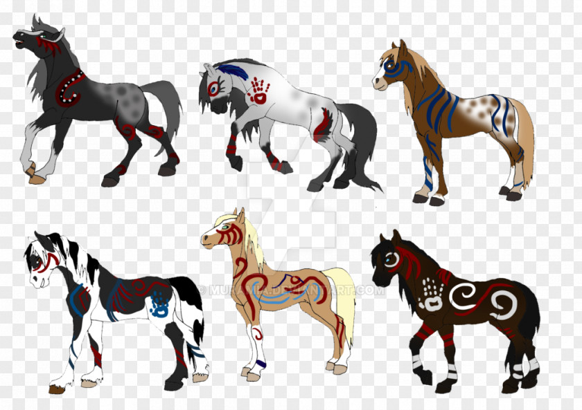 Tribal Horse Pony Mustang Stallion Foal Colt PNG