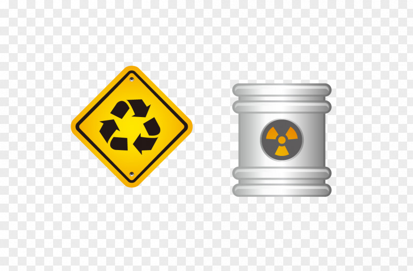 Vector Loop Flag Radiation Sign Recycling Symbol Icon PNG