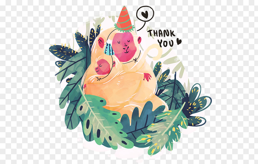 Birthday Monkey Vertebrate Illustration Clip Art Food Product PNG