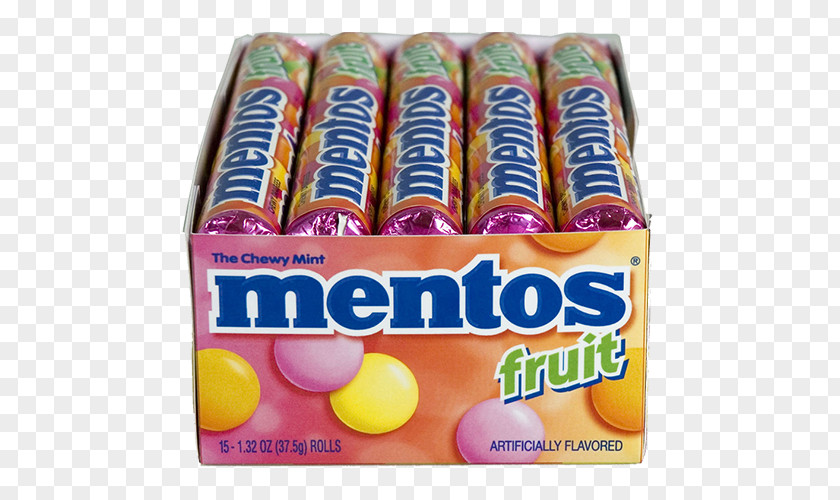 Candy Mentos Flavor Mint Strawberry PNG