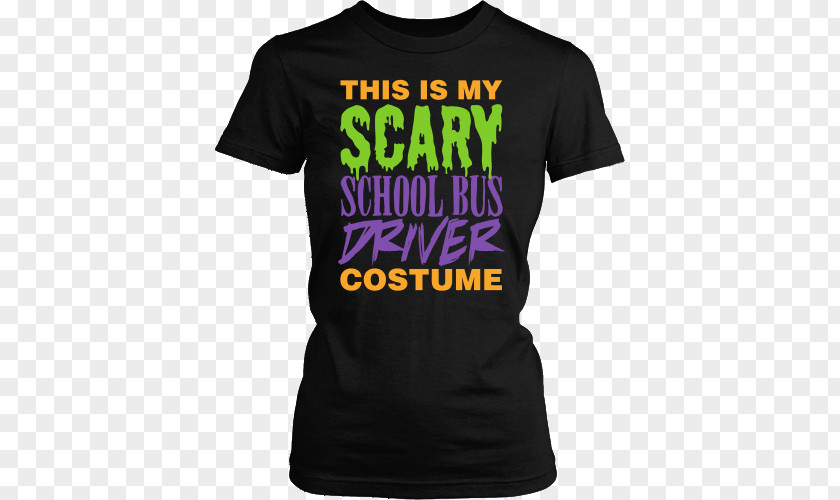 Female School Bus Driver T-shirt Halloween Costume Bluza Logo PNG