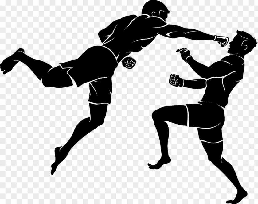 Mixed Martial Arts Superman Punch Silhouette Boxing PNG
