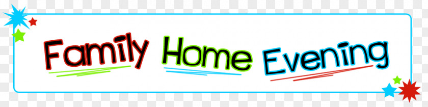 Family Home Evening Logo Banner Brand Line PNG