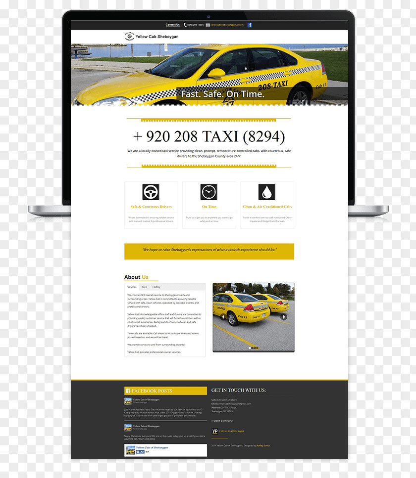 Taxi Flyer Logo Web Design PNG