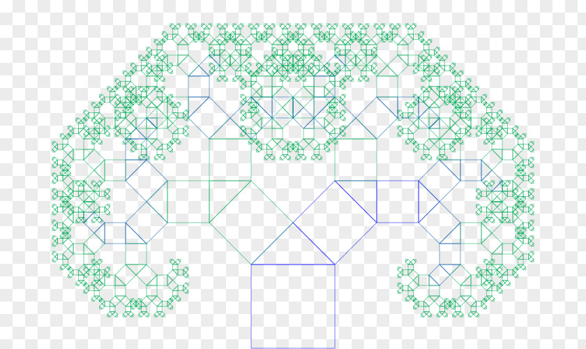 Tree Pythagoras Pattern PNG