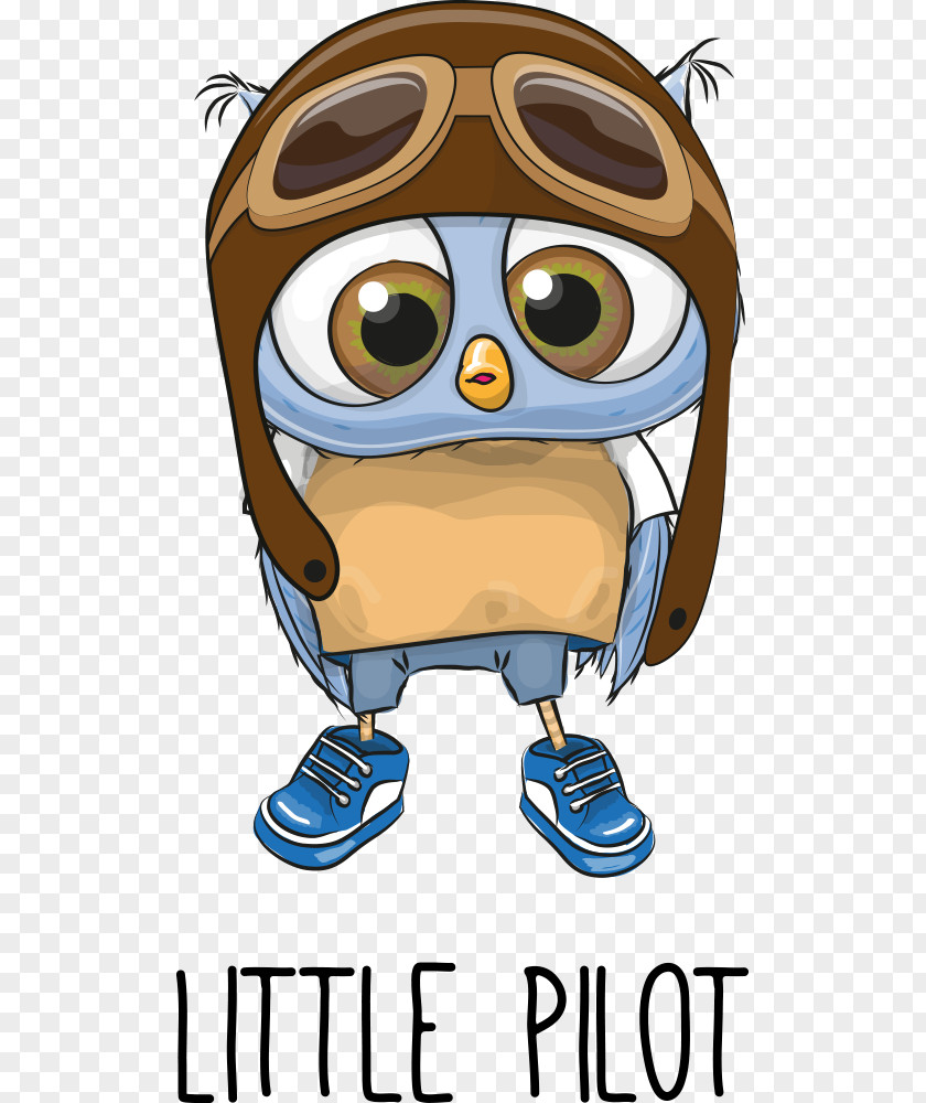 Vector Owl Wearing A Flight Cap 0506147919 Royalty-free Cartoon PNG