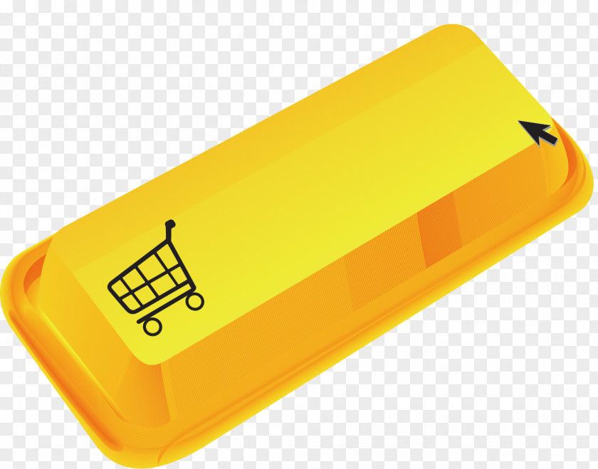 Yellow Exit Button Material Computer File PNG