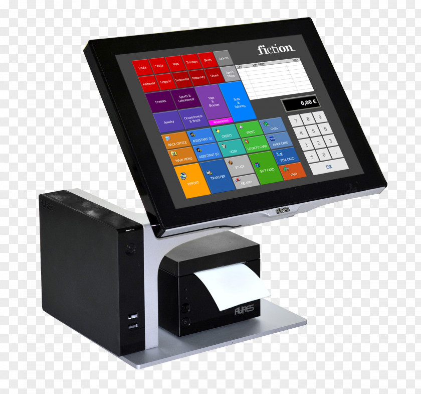 Cash Register Touchscreen Point Of Sale Computer Software Operating Systems PNG