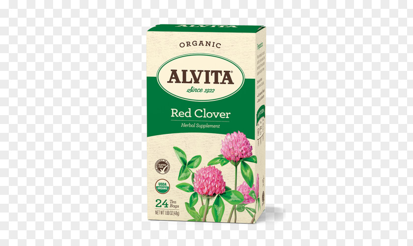 Tea Herbal Organic Food Red Clover Bag PNG