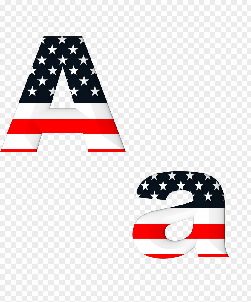 Aoa Flag Of The United States Alphabet Letter PNG