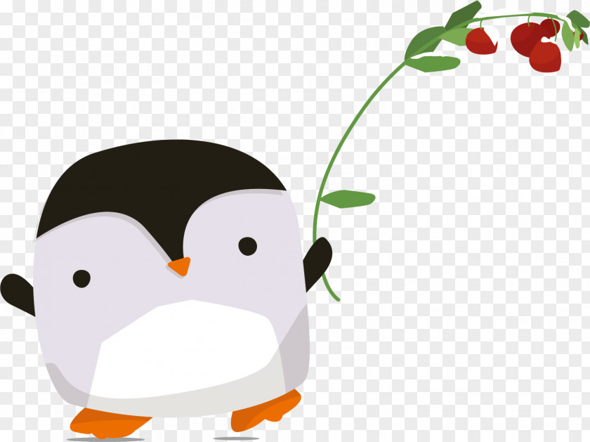 Black Cartoon Bird Penguin PNG