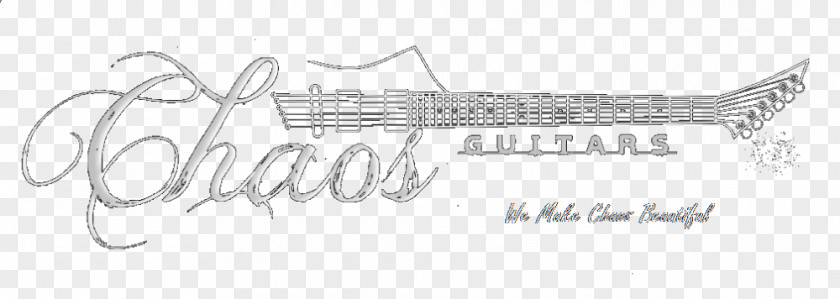 Guitar Paint Brand Line Art Font PNG