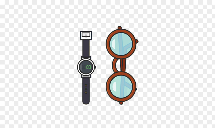 Watches And Glasses Measuring Instrument Font PNG
