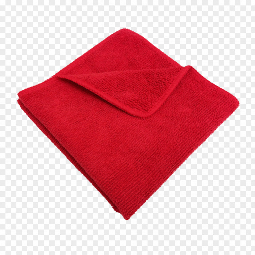 CLEANING CLOTH 16 In. X Red Microfiber Cleaning Towel Textile Blanket PNG