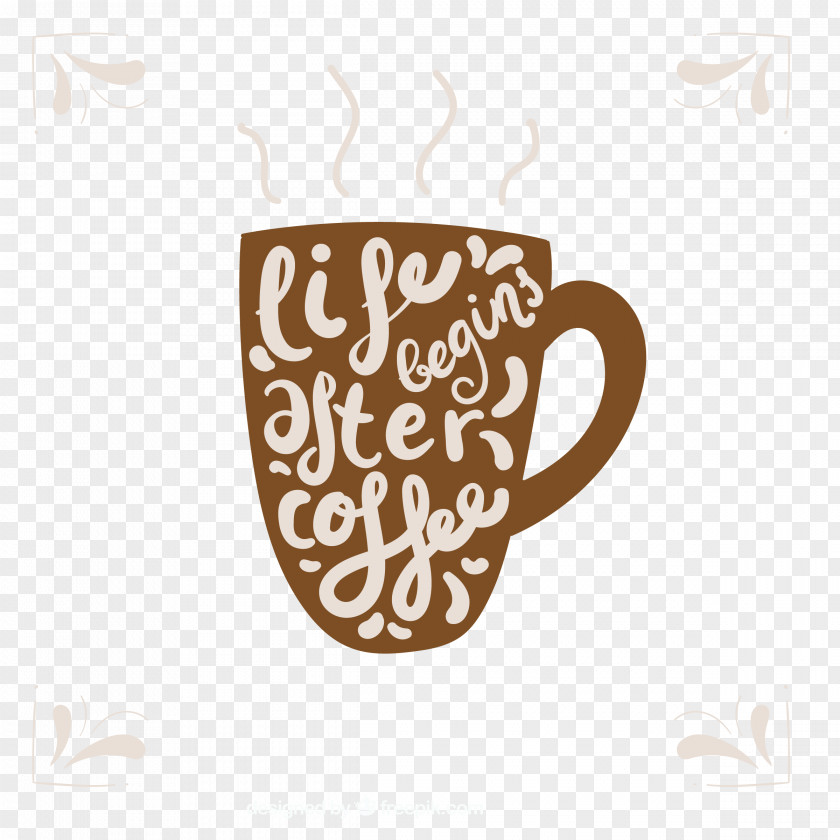 Creative Alphabetic Mug Coffee Cup T-shirt Decal PNG