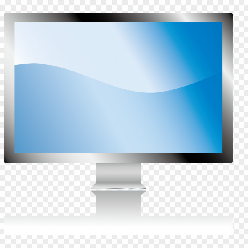 Hand-drawn Computer Monitor LCD Television Information Technology PNG