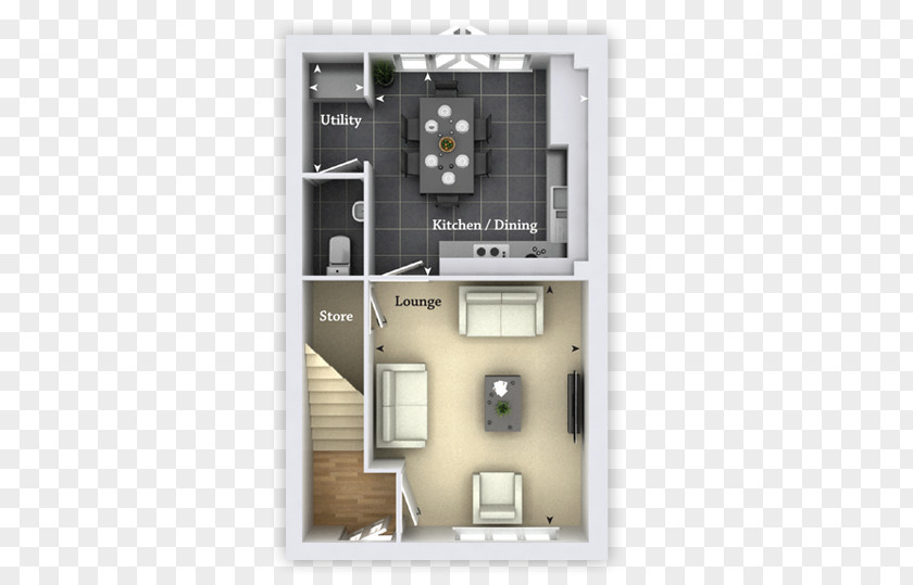 House Floor Plan Open Bedroom PNG