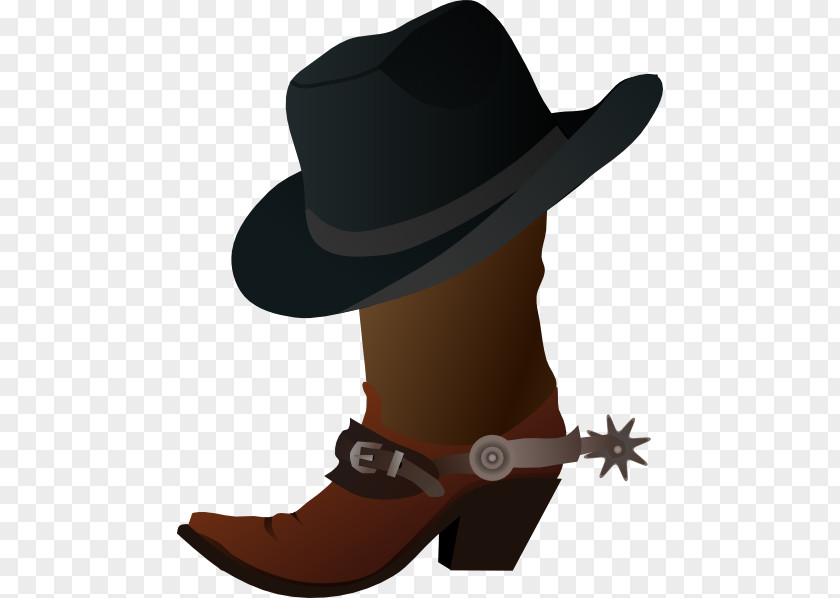 Cartoon Cowboy Cliparts Hat N Boots Boot Clip Art PNG