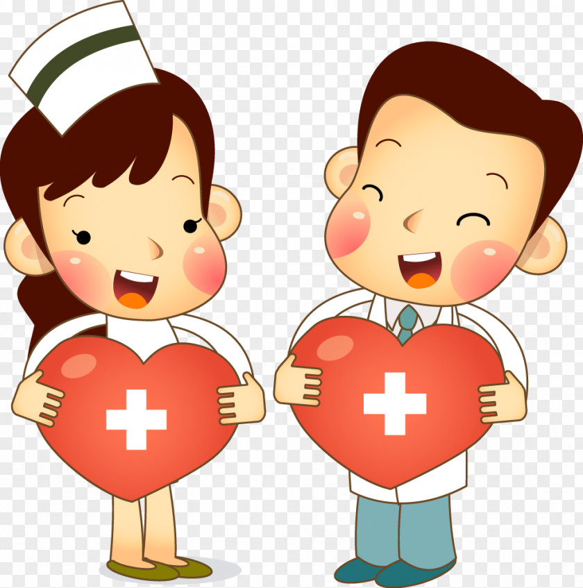 Cartoon Doctors And Nurses Nurse Physician Hospital PNG